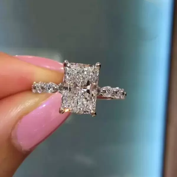 White Sapphire Engagement Rings