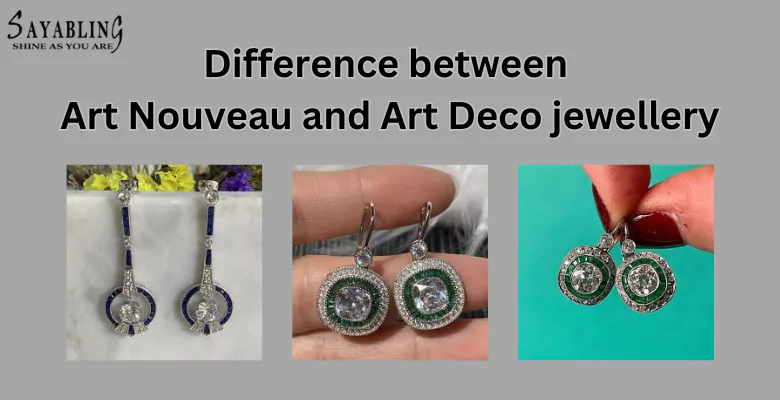 difference between Art Nouveau and Art Deco jewellery